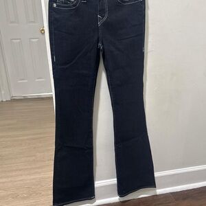 True Religion Navy Blue Boot Cut Jeans